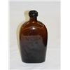 Image 1 : EMBOSSED REDDISH AMBER GRANITE GLASS CO. STODDARD NH PINT, GXV-6, SMOOTH BASE, APPLIED DOUBLE COLLAR