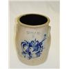 Image 1 : 3 GAL. J. NORTON & CO. STORAGE CROCK W/ COBALT SPRAY - BENNINGTON VT, SM. INTERIOR RIM NICK