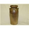 Image 1 : 3 GAL. STONEWARE BUTTERCHURN W/ DASHER, UNDECORATED, CHIPS LIP & EARS