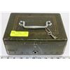Image 1 : OLD VINTAGE LOCKING SAFETY BOX WITH KEYS