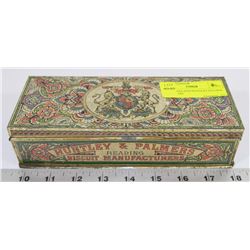 1890'S ENGLAND HUNTLEY PALMER BISCUIT TIN