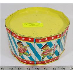 VINTAGE CHILDS TIN DRUM.