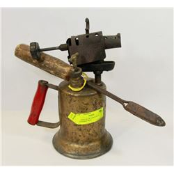 VINTAGE BLOW TORCH WITH SOLDERING IRON