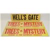 Image 1 : LOT OF 3-1960 CARDBOARD SIGNS