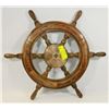 Image 1 : SHIP WHEEL, WOODEN,COPPER,BRONZE 21”