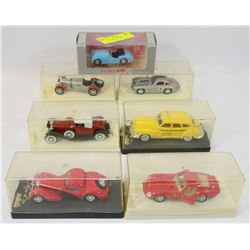LOT OF 7 VINTAGE CARS