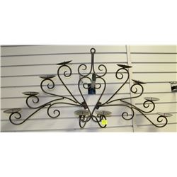 LARGE WROUGHT IRON CANDLE HOLDER
