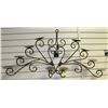 Image 1 : LARGE WROUGHT IRON CANDLE HOLDER