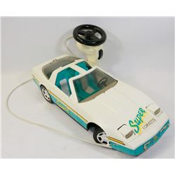 VINTAGE PLAYMATE 1985 SUPER CORVETTE , LIGHT BLUE