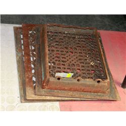 LOT OF 3 ANTIQUE GRATES