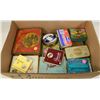 Image 1 : BOX OF VINTAGE COLLECTOR CIGARETTE TINS AND MORE