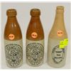 Image 1 : LOT OF THREE GINGER BEER BOTTLES