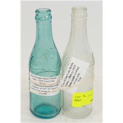 LOT OF TWO ANTIQUE COCA COLA BOTTLES