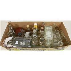 COLLECTION OF VINTAGE GLASS BOTTLES