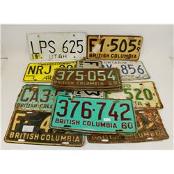 VINTAGE LICENSE PLATE COLLECTION
