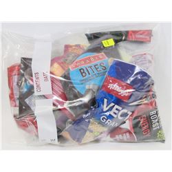 LOT OF ASSORTED TREATS AND SNACKS