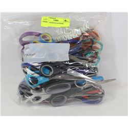 BAG OF ASSORTED SCISSORS