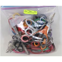 BAG OF ASSORTED SCISSORS