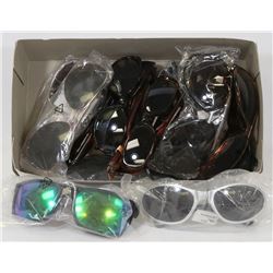 BOX OF ASSORTED  NEW SUNGLASSES