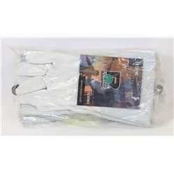 LOT OF 4 PARS LATHER GLOVES, SIZE LARGE RANPRO