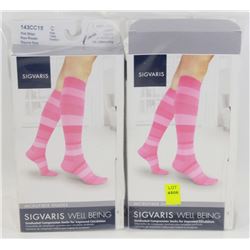 LOT OF 6 SIGVARIS MICROFIBER SHADES COMPRESSION