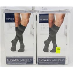 LOT OF 6 SIGVARIS MICROFIBER SHADES COMPRESSION