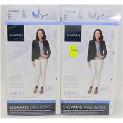 LOT OF 6 SIGVARIS SEA ISLAND COTTON COMPRESSION