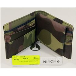 NIXON VIP BI-FOLD WALLET NAVY