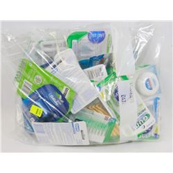 BAG OF ASSORTED FLOSS AND OTHER DENTAL PRODUCTS