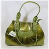 Image 1 : GREEN SNAKESKIN STYLE HANDBAG
