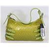 Image 1 : GREEN SNAKESKIN STYLE HANDBAG