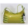 Image 1 : GREEN SNAKESKIN STYLE HANDBAG