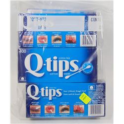 SIX 400 COUNT BOXES OF Q-TIPS