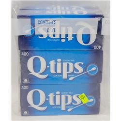 SIX 400 COUNT BOXES OF Q-TIPS