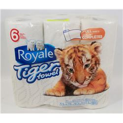 6 ROLL PACK OF ROYAL PAPER TOWEL