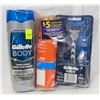 Image 1 : GILLETTE RAZOR PACK SOLD WITH BODY WASH