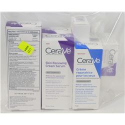 BAG OF ASSORTED CERAVE SKINS CREAMS