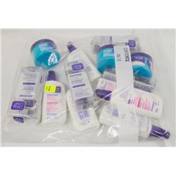 BAG OF ASSORTED CLEAN AND CLEAR FACIAL CLEANSERS