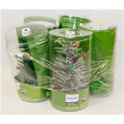 BUNDLE OF PHILIPS USB POWERED TINY CHRISTMAS TREES