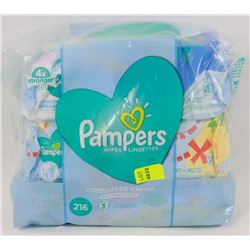 216 PIECE PAMPERS BABY WIPES