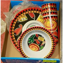 FLAT OF SOUTH WESTERN DISHWARE