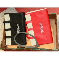 FLAT OF 2 REDKEN PORTABLE SEATS W/ BEACH TOTE