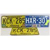 Image 1 : LOT OF 3 LICENSE PLATES