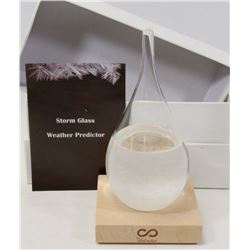 STORM GLASS WEATHER PREDICTOR WITH STAND.