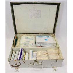 RETRO FIRST AID KIT WITH CONTENTS