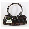Image 1 : BROWN SNAKESKIN STYLE HANDBAG