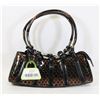 Image 1 : BROWN SNAKESKIN STYLE HANDBAG