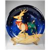 Image 1 : 1)  REINDEER XMAS PLATE