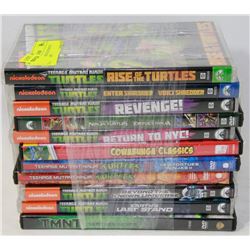 11 NINJA TURTLES DVD MOVIE COLLECTION -