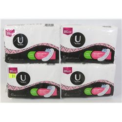 4 PACKS OF U BY KOTEX PADS